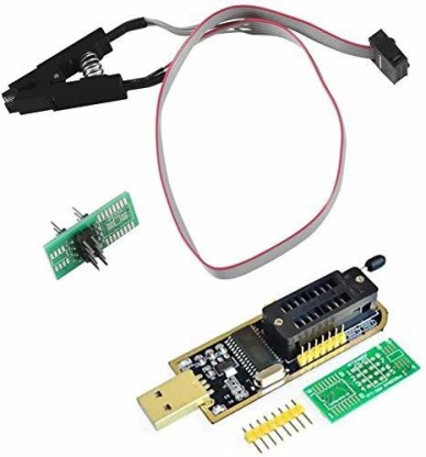 USB Programmer CH341A mit SOP Clip Zubehör für die meisten 24 25 Serie EEPROM BIOS Chip Electronic Equipment 