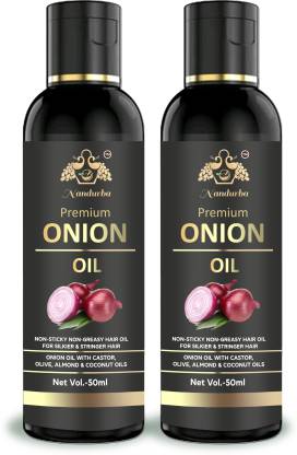 nandurba Combo of 2 Onion Hair Oil For Hair Growth And Hair Fall Control  with 14 Essential Oils For Hair Treatment with Argan,Amla,Almond,Olive and more  Hair Oil - Price in India, Buy