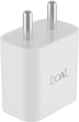 boAt 20 W Qualcomm 3.0 3 A Mobile WCD 20W Wall Charger with Fast Charging for PD Devices, Smart IC Protection Charger