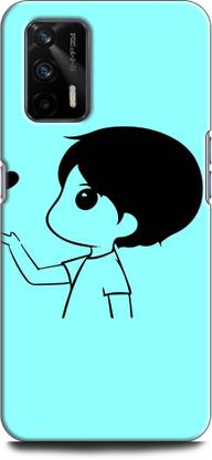 WallCraft Back Cover for Realme X7 Max, RMX3031 BOY, LOVE, HEART, ANIME, CARTOON, CUTE, FUNNY