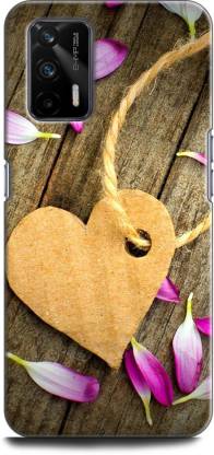 WallCraft Back Cover for Realme GT 5G, RMX2202 HEART, WOODEN HEART, LOVE, WOOD, ABSTRACT ART