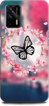 WallCraft Back Cover for Realme X7 Max, RMX3031 BUTTERFLY, FLOWERS, ABSTRACT, TEXTURE, COLORFULL