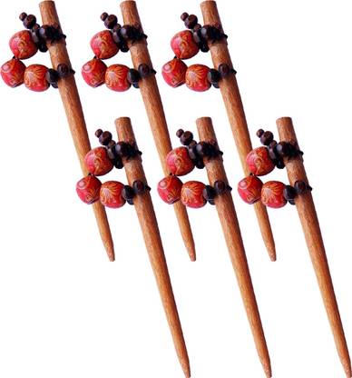 SUPERFAB 6pcs Juda Stick Hair Stick Wooden Plastic Design Attached Bun Stick DIY Hair Styles Juda Bun Hair Stick for Women & Girls Bun Holder Hair Bun Bun Stick Price in India - SUPERFAB 6pcs Juda Stick Hair Stick Wooden Plastic Design Attached Bun Stick DIY Hair Styles Juda Bun Hair Stick for Women & Girls Bun Holder Hair Bun Bun Stick Price in India -