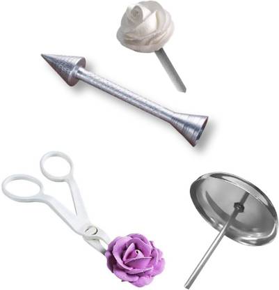 hussaini mart 1 Pc Baking Pastry Cone Holder Icing Cream Rose Flower Sticks with 1 Pc hussaini mart 1 Pc Baking Pastry Cone Holder Icing Cream Rose Flower Sticks with 1 Pc