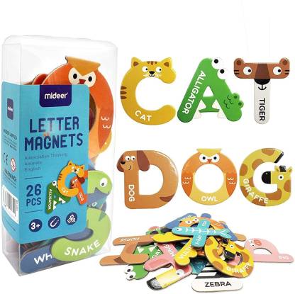 PATPAT Magnetic Letters for Kids, Colorful Alphabet Animal Shape Toys  Uppercase Refrigerator Magnets Preschool Educational Toy Set Learning  Spelling Game Diwali Gifts for 3 4 5 Year Old Toddler Kids Price in