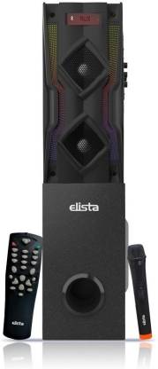 Elista ST-8000 80 W Bluetooth Tower Speaker with USB/FM/AUX | Fully Functional REMOTE | Vibrant Multi-Color RGB Lights | Party Speakers| Powerful 8 inch Sub-woofer | 80 W Bluetooth Tower Speaker
