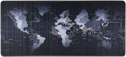 world map mouse pad xxl