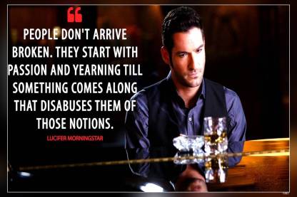 Lucifer An American Fantasy Police Procedural Drama Television Series Lucifer  Morningstar Detective Chloe Decker Matte Finish Poster Paper Print - Quotes  & Motivation posters in India - Buy art, film, design, movie,