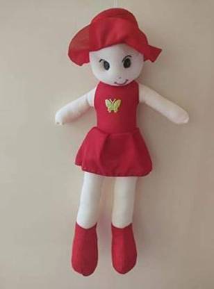 Krishna Creation G Cute Doll Premum Quality Stuffed Cuddly Soft Toys Plush Doll For Girls 52cm 1 Feet 08 Inch Red 52 Mm Cute Doll Premum Quality Stuffed Cuddly Soft Toys Plush Doll