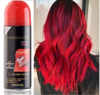 Huda Girl BEAUTY 1 Day Tempory Hair Color Spray with Keratin and Botox , Red  - Price in India, Buy Huda Girl BEAUTY 1 Day Tempory Hair Color Spray with  Keratin and