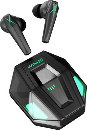 Wings X-Fire Gaming TWS with 25 Hrs playtime Bluetooth Gaming Headset  (Black, True Wireless)