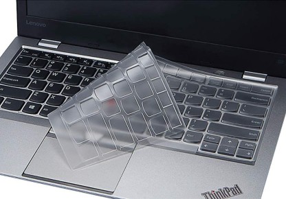 Silicone Keyboard Cover Skin Protector for Lenovo Thinkpad X1 Carbon 5th/6th/X1 Yoga 14/New S2/A475 L460 L470 T460 T460p T460s T470 T470p T470s T480 T480S Accessories,Rainbow+Clear Lapogy 2pcs 