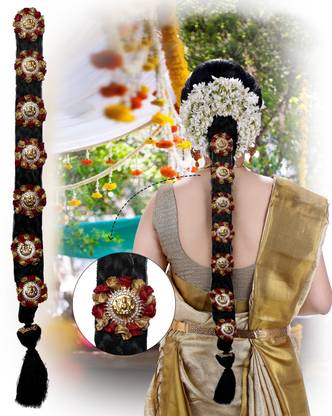 VAGHBHATT Bharatanatyam Savaram & Kunjalam Kemp Ready Jada Set With 7-Pcs Jada Set For Women (ChotiNew11) Hair Accessory Set Price in India - Buy VAGHBHATT Bharatanatyam Savaram & Kunjalam Kemp Ready Jada VAGHBHATT Bharatanatyam Savaram & Kunjalam Kemp Ready Jada Set With 7-Pcs Jada Set For Women (ChotiNew11) Hair Accessory Set Price in India - Buy VAGHBHATT Bharatanatyam Savaram & Kunjalam Kemp Ready Jada