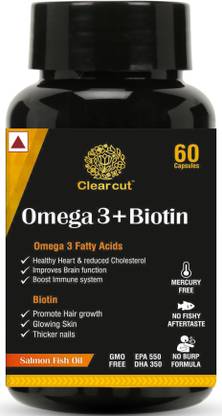 Clearcut Omega 3 Biotin (1000 mg+10,000 mcg) Triple strength Capsule Heart joint bones Hair Price in India - Buy Clearcut Omega 3 Biotin (1000 mg+10,000 mcg) Triple strength Capsule Heart joint bones Clearcut Omega 3 Biotin (1000 mg+10,000 mcg) Triple strength Capsule Heart joint bones Hair Price in India - Buy Clearcut Omega 3 Biotin (1000 mg+10,000 mcg) Triple strength Capsule Heart joint bones