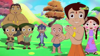 chhota bheem poster Waterproof Vinyl Sticker Poster Photographic Paper