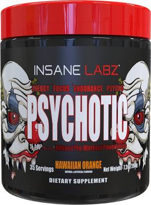 How much caffeine does psychotic pre workout have