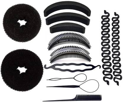 BELLA HARARO Professional Braids Tools Hair Styling Kits For Women Black-(Set Of 13) Hair Accessory Set