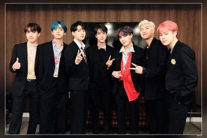 Bts Group Band Jin Suga J-Hope Rm Jimin V Jungkook Singer Songwriter Dj  Record Producer Famous Matte Finish Poster Paper Print - Animation &  Cartoons Posters In India - Buy Art, Film,