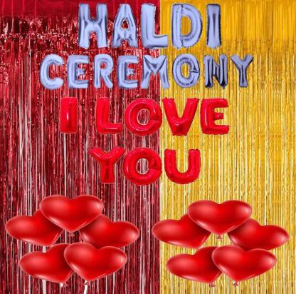 Webble Haldi/Marriage Function Curtains,Balloons Set for Background  Decoration,Gold Foil Letters,Hearts,Balloons,Curtains- GoldRed Price in  India - Buy Webble Haldi/Marriage Function Curtains,Balloons Set for  Background Decoration,Gold Foil Letters ...