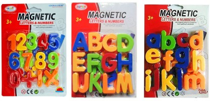 Both Upper & Lower Case & Numbers Magnetic Letters Numbers 