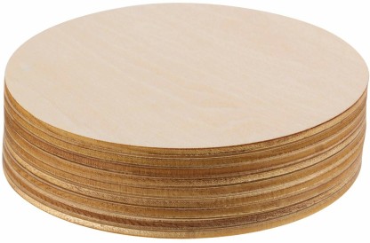 16 Inch Round Wood Circles Unfinished Round Wood Cutouts for Crafts Door Hanger Painting and Wood Burning 3 Pieces 