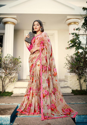 Printed Daily Wear Georgette Saree 