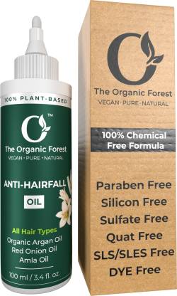 The Organic Forest 100% Chemical Free - Organic Anti Hair Fall & Hair  Growth Oil - Blend