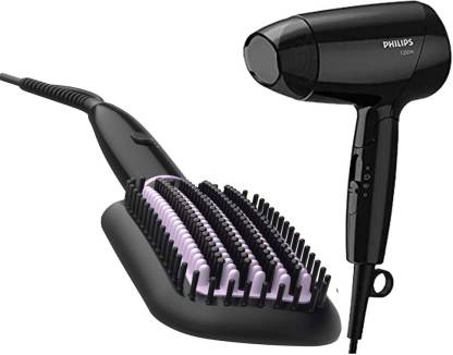 PHILIPS BHH880 Heated Straightening Brush with Thermoprotect Technology &  BT8120 Hair Dryer 1200W Personal Care Appliance Combo Price in India - Buy  PHILIPS BHH880 Heated Straightening Brush with Thermoprotect Technology &  BT8120