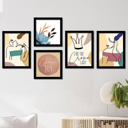 Abstract Art Wall Posters for Room Living Room Home and Office Wall Decor -  Modern Art Framed Posters for Wall - Poster with Frame Paper Print -  Rainbow Arts posters - Nature,