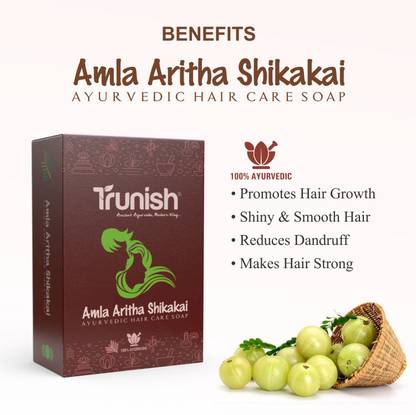 Trunish Ayurvedic Amla Aritha Shikakai Hair Soap For Silky Shiny And Healthy Hair 100% Herbal & Natural Soap | - Price in India, Buy Trunish Ayurvedic Amla Aritha Shikakai Hair Soap For Trunish Ayurvedic Amla Aritha Shikakai Hair Soap For Silky Shiny And Healthy Hair 100% Herbal & Natural Soap | - Price in India, Buy Trunish Ayurvedic Amla Aritha Shikakai Hair Soap For