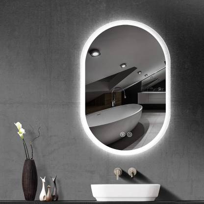 Prishna Bathroom Mirror 18 L X24 H, Size Of Double Vanity With Makeup Area In India