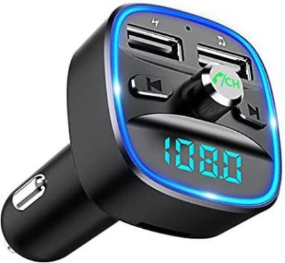 Support TF Card LTIBEN FM Transmitter Bluetooth for Car with QC3.0 Quick Charge 1.44 Color Display Radio Transmitter Wireless Aux Adapter Car Kit with Dual USB Ports Hands-Free 