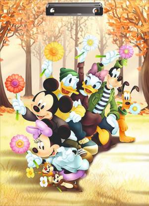 | YASH Micky Mouse & Donald Duck Wallpaper MF149Premium Quality Clipboard/Examination Pad/Exam Pad/Writing Pad Multi Color - | YASH Micky Mouse & Donald Duck Wallpaper MF149Premium Quality Clipboard/Examination Pad/Exam Pad/Writing Pad Multi Color -