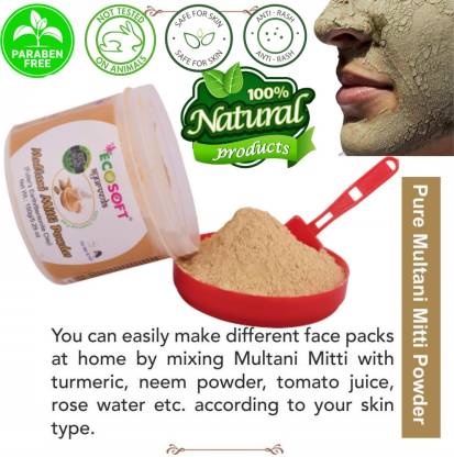 ECOSOFT AYURVEDA NEW Benefits for Hair: Multani mitti is a mild, yet  effective cleanser that removes