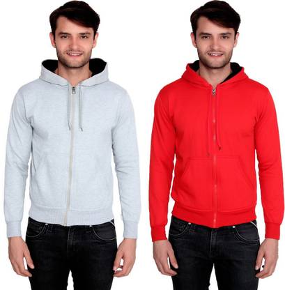Full Sleeve Solid Men Sweatshirt
