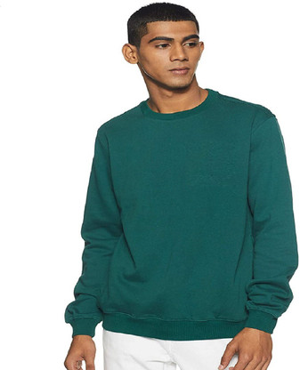 Full Sleeve Solid Men Sweatshirt Price 