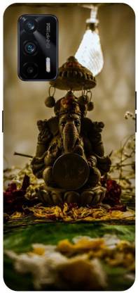 UMPRINT Back Cover for Realme X7 Max/RMX3031 Lord Ganesha Ganpati Printed Back Cover