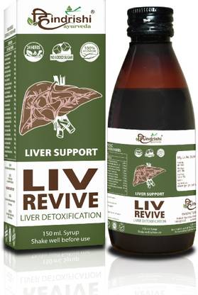 Hindrishi Ayurveda Liv Revive Syrup For Total Liver Detox Fatty Liver Gastric Issues Alcohol Toxicity Weak Liver Jaundice Indigestion Constipation Pack Of 1 Bottle Price In India Buy Hindrishi