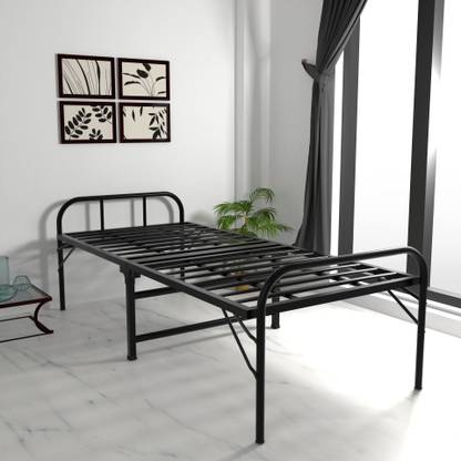 Honeytouch Folding Metal Single Bed In India At Flipkart Com Honeytouch Folding Metal Single Bed, Black Cast Iron King Size Bed Frame