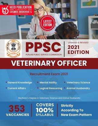PPSC (Punjab Public Service Commission) - Veterinary Officer Recruitment  Exam 2021: Buy PPSC (Punjab Public Service Commission) - Veterinary Officer  Recruitment Exam 2021 by Heed Editorial Board - Cosmos Bookhive's at Low