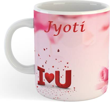 ADN21 All Day New Printed Premium I Love You Jyoti Ceramic Coffee , Best  Gift For Jyoti etc. Ceramic Coffee Mug Price in India - Buy ADN21 All Day  New Printed Premium