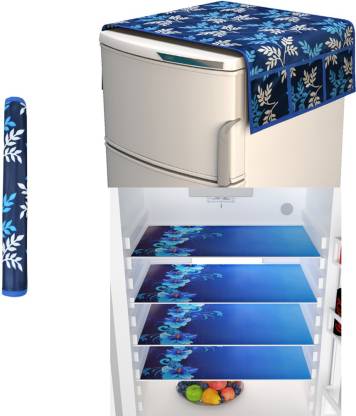 Fabolic Refrigerator Cover  (Blue)