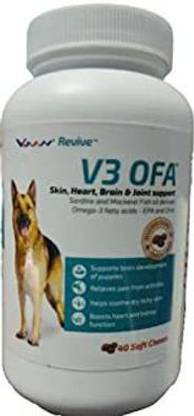 VVAAN V3 OFA - Skin , Heart, Joint & Brain Support Suppliment - Pack of 40 Soft Chews for Puppies & Dogs (of all life stages) - Pet Health Supplements Price in VVAAN V3 OFA - Skin , Heart, Joint & Brain Support Suppliment - Pack of 40 Soft Chews for Puppies & Dogs (of all life stages) - Pet Health Supplements Price in