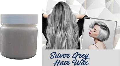 MYEONG BEST TEMPORARY HAIR COLOR SILVER GREY HAIR COLOR WAX FOR MEN & WOMEN  LONG LASTING HAIR COLOR & STYLING HAIR COLOR WAX , SILVER GREY - Price in  India, Buy MYEONG