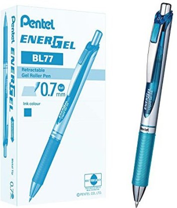 Blue, 0.7 mm Pentel Slicci rollerball pens 