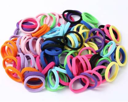 Beauty Jon Elastic Hair Ties, 70 Pcs Seamless Hair Bands Stretchable Ponytail  Holders for Thick and Curly Hair No Crease Hair Tie Hair Accessories for  Women Girls, Multicolour. Rubber Band Price in