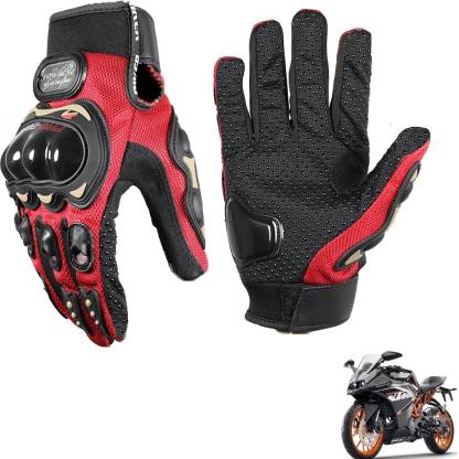 Breathable Auto Racing Gloves Anti-slip Full Finger Gloves For Biking