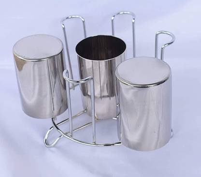 Frap Stainless Steel Glass And Spoon Organiser Glass Stand Glass Holder For Kitchen Dining Table 6 Glass Stand Stainless Steel Glass Holder Price In India Buy Frap Stainless Steel Glass And Spoon Organiser