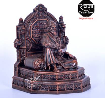 rachana creation Chhatrapati Shivaji Maharaj 3.6 inch statue Decorative Showpiece - 9 cm