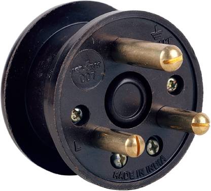 KLICK PT-137-4 3 Pin Top, Electric Plug, Heat Resistive, For Home ...